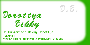 dorottya bikky business card